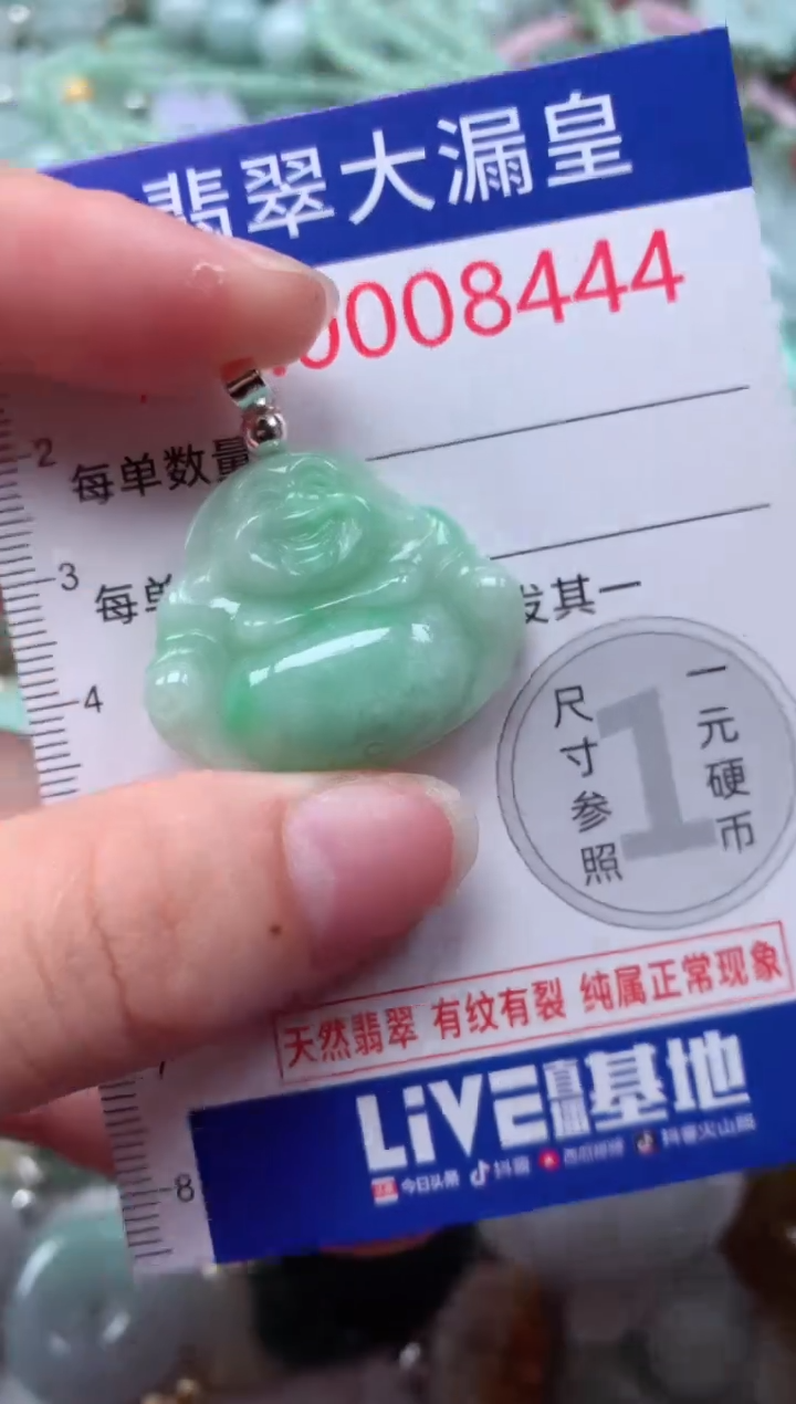 翡翠未镶嵌吊坠(不含链)8444