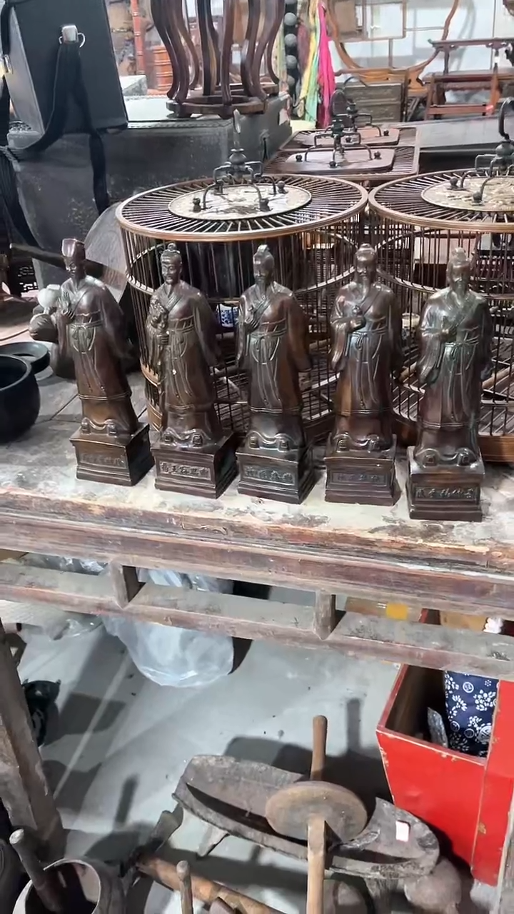 铜太**筝五大药王复古怀旧民间收藏