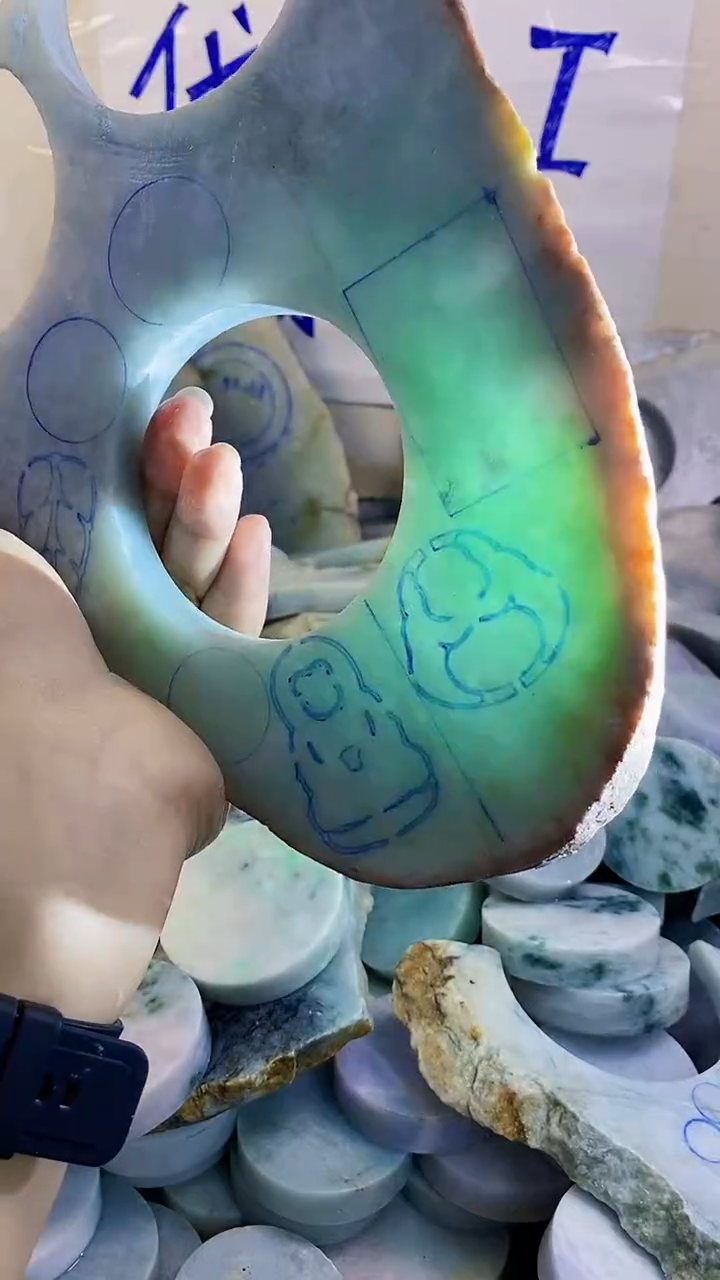 裸石翡翠纯天然A货翡翠120