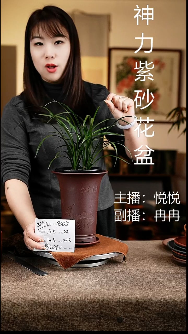 紫砂花盆花卉工艺8255+z