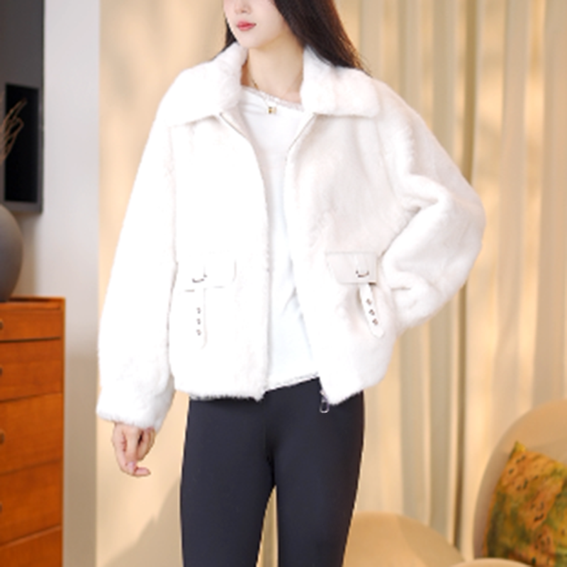 人造皮草 雪兰貂女士外套XLD001