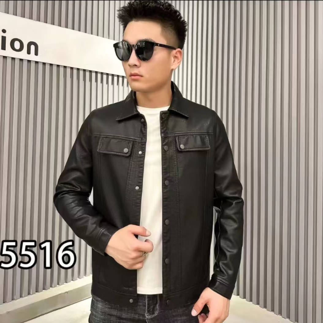 5516款#2026新款男士水洗皮 皮衣 （单款）