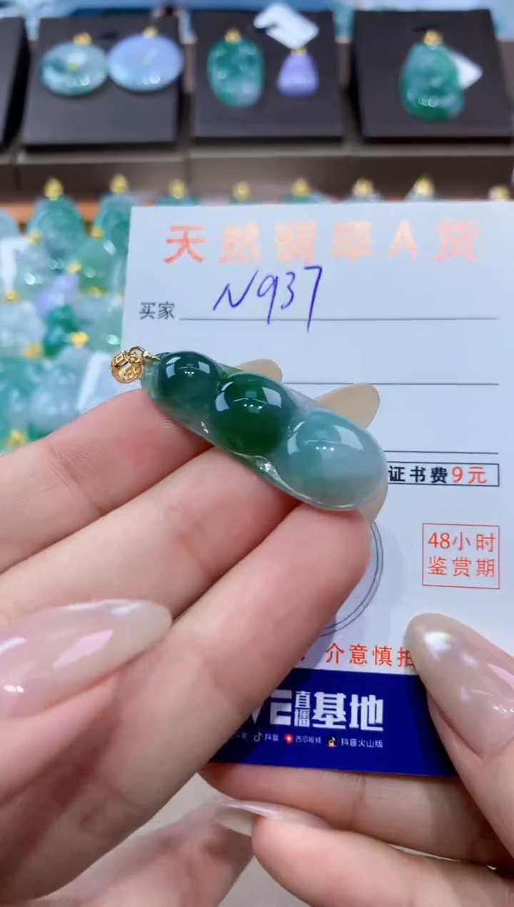 颈饰未镶嵌翡翠天然缅甸翡翠A货挂件 