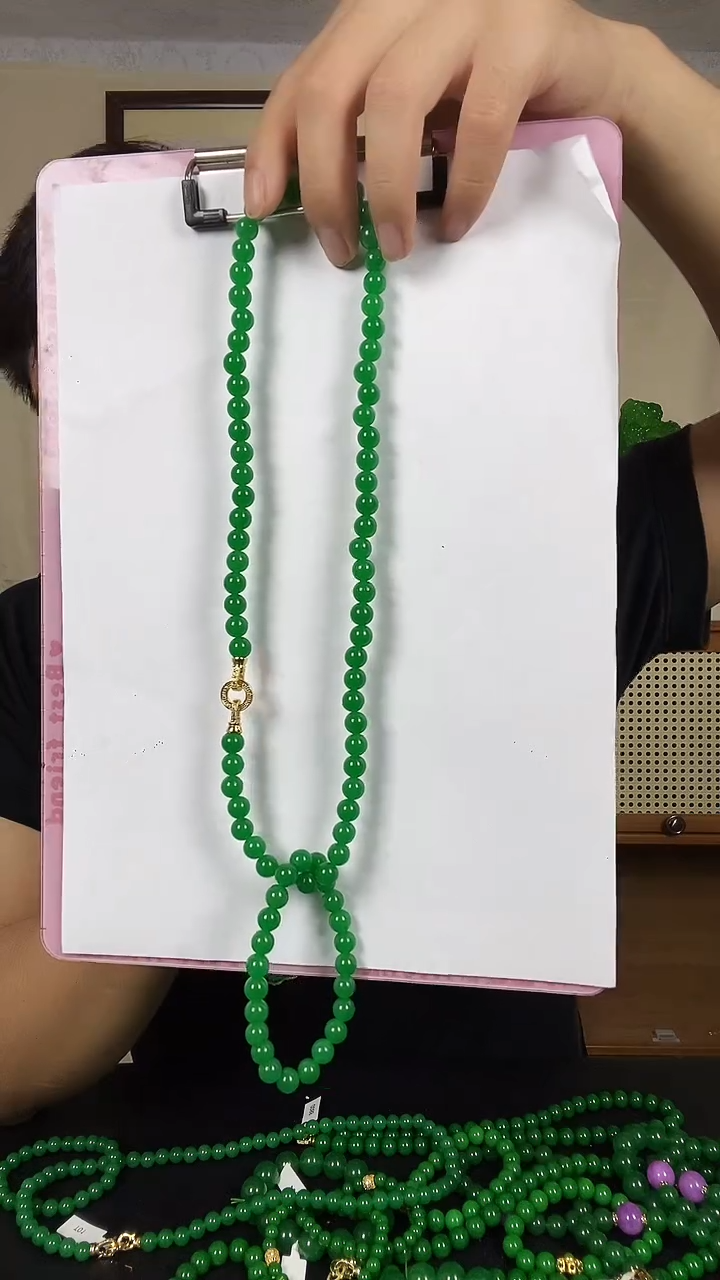 项链14K金镶嵌翡翠T01