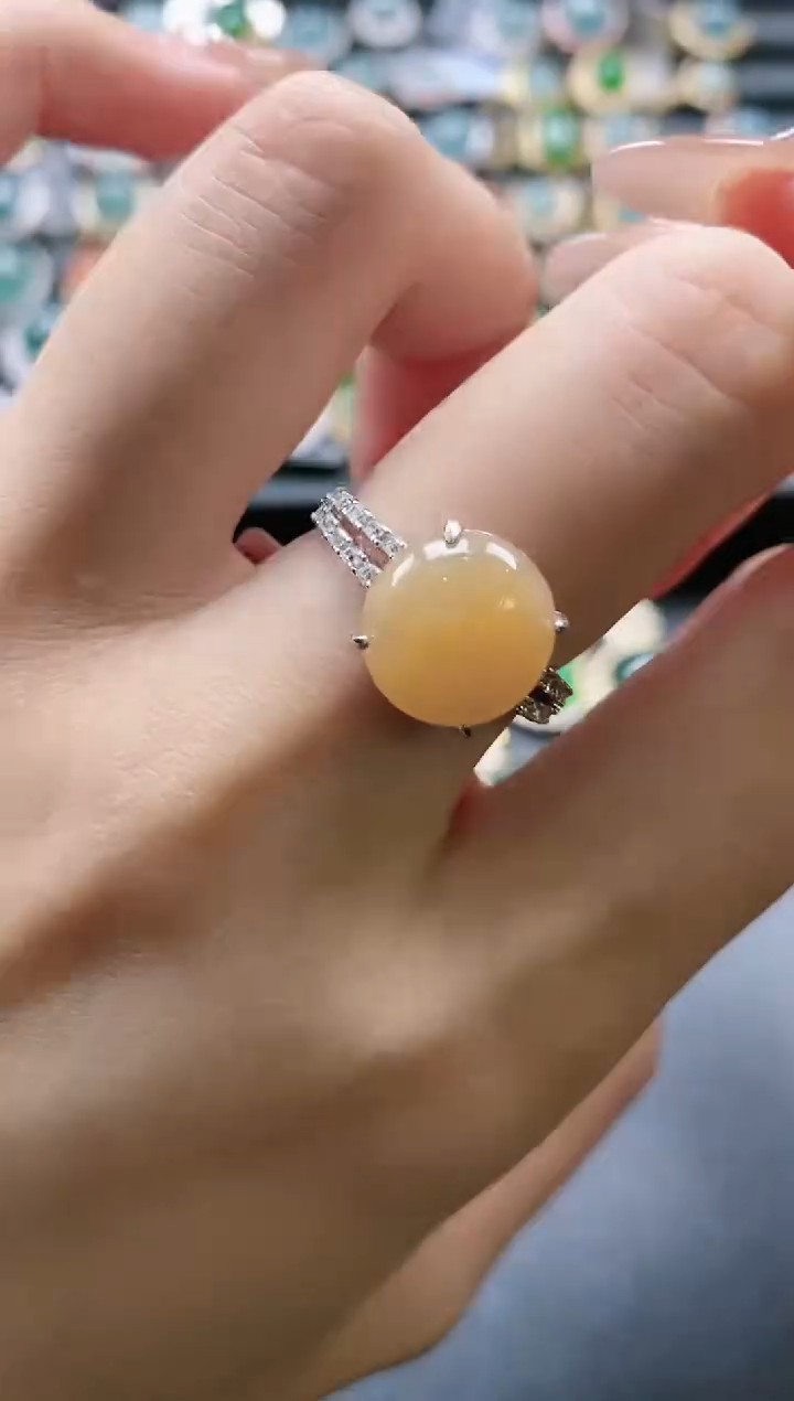 【闪购商品】翡翠戒指银S925镶嵌51511