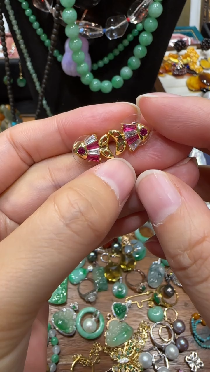 无非金属鱼鱼耳钉