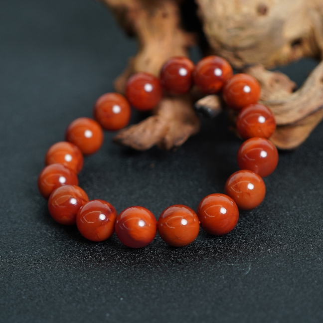 【天天专属】南红火焰纹手串12.5+ AK110501