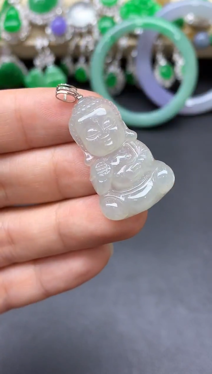 颈饰18K金镶嵌翡翠168中国好珍宝