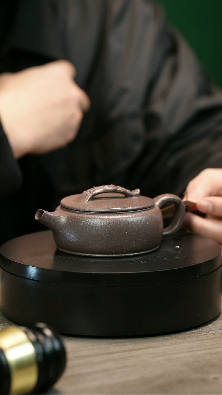 茶壶紫砂用****4H2129天青马蹄扁瓦