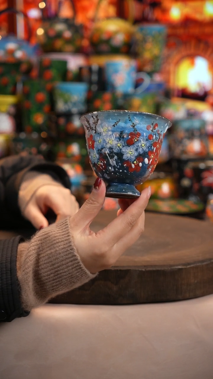 油画  釉下彩   杯子 