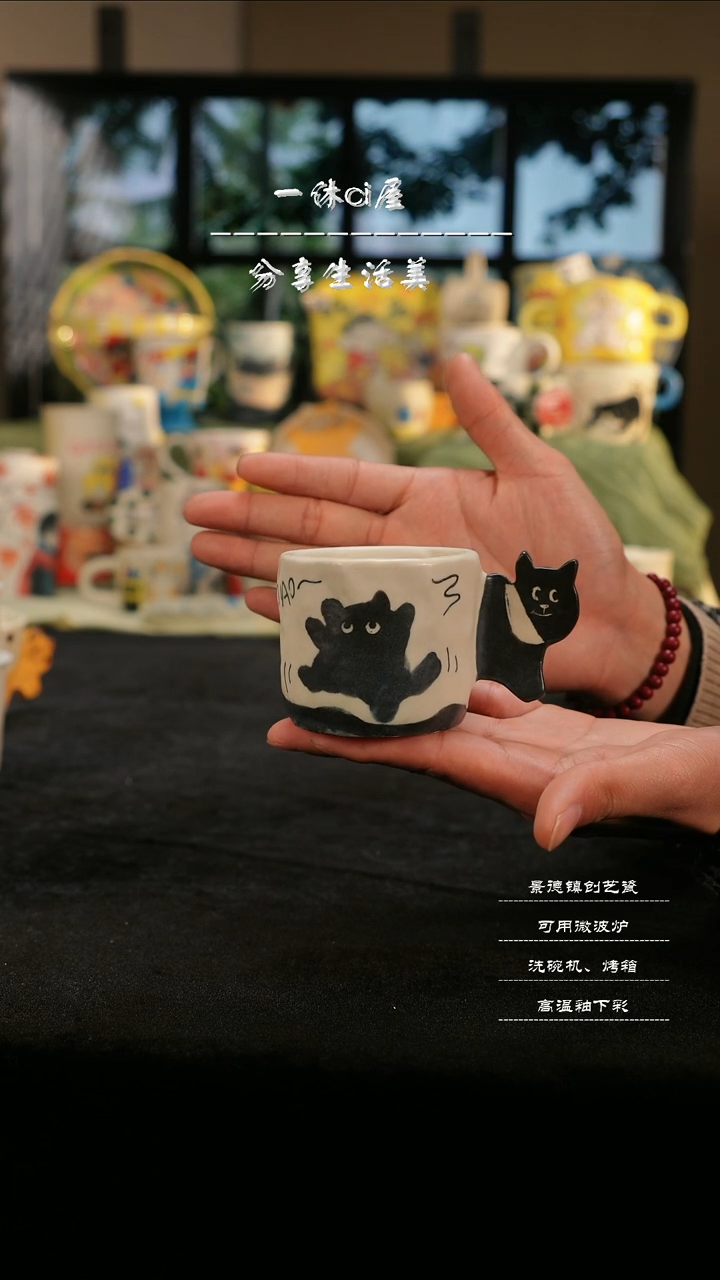 【闪购商品】摆件亲工手绘陶瓷-