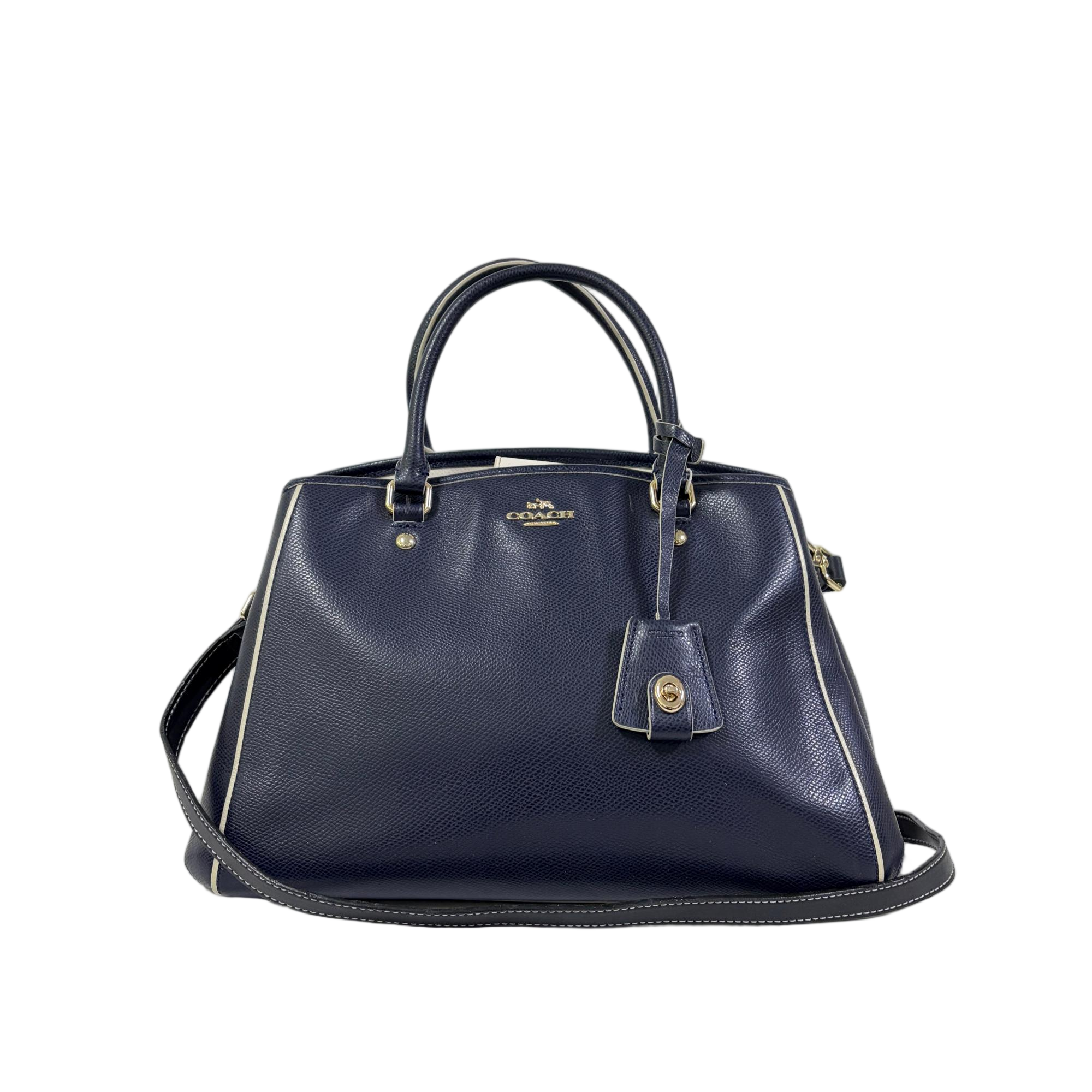 95新 COACH/蔻驰 蓝色女士手提戴妃包 SH-30868-A