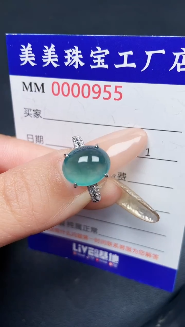 【闪购商品】翡翠颈饰银S925镶嵌0955