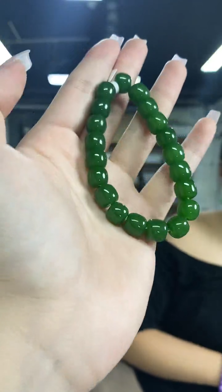 手链未镶嵌和田玉（碧玉）闪购链接 多样性发其一颜色微差