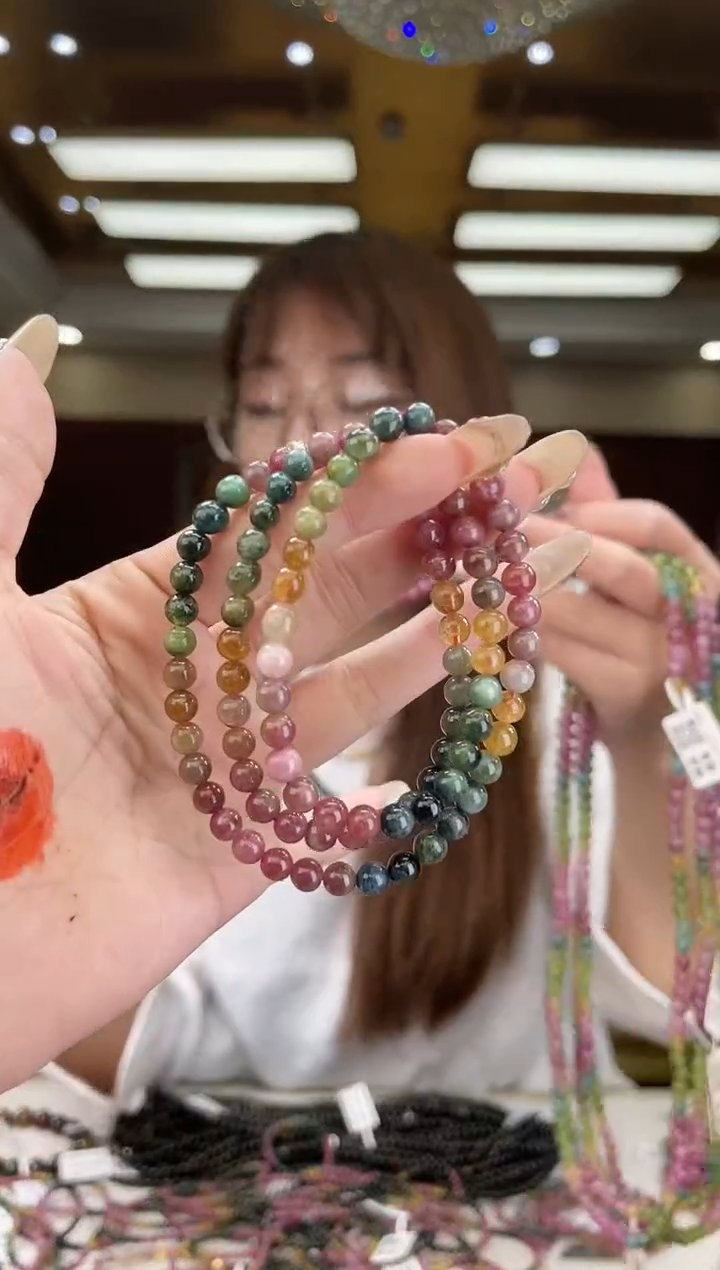 【闪购商品】碧玺/未镶嵌5mm+碧玺多圈多样性发货