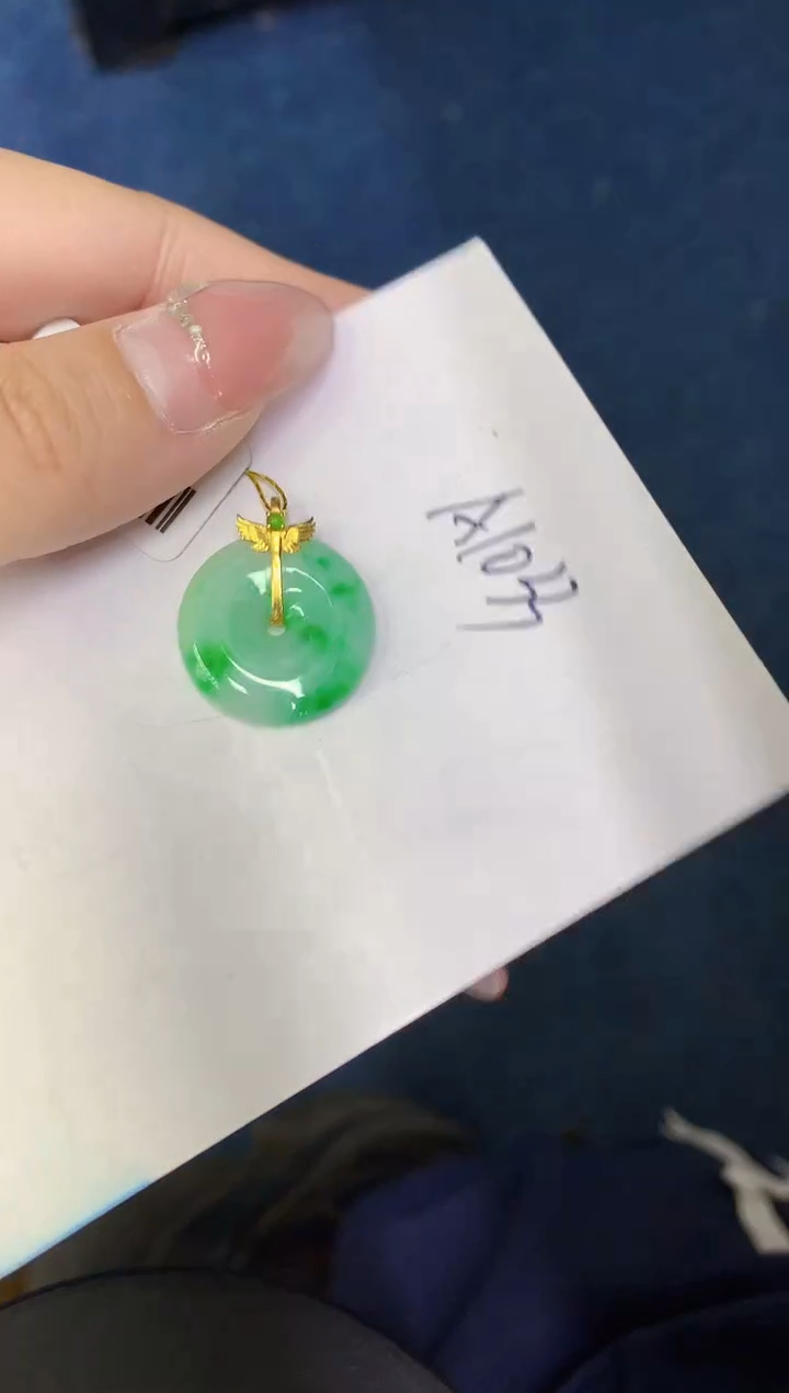 【闪购商品】翡翠颈饰18K金镶嵌0000000000