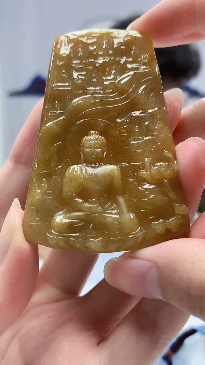 【闪购商品】定制翡翠未镶嵌4688zm-毛货挂件人物161