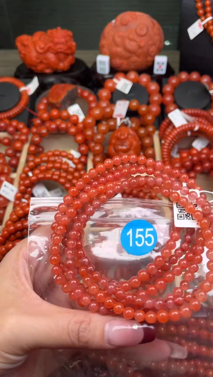 【闪购商品】南红玛瑙珠宝奇石未镶嵌155-5+随机多样性/一条