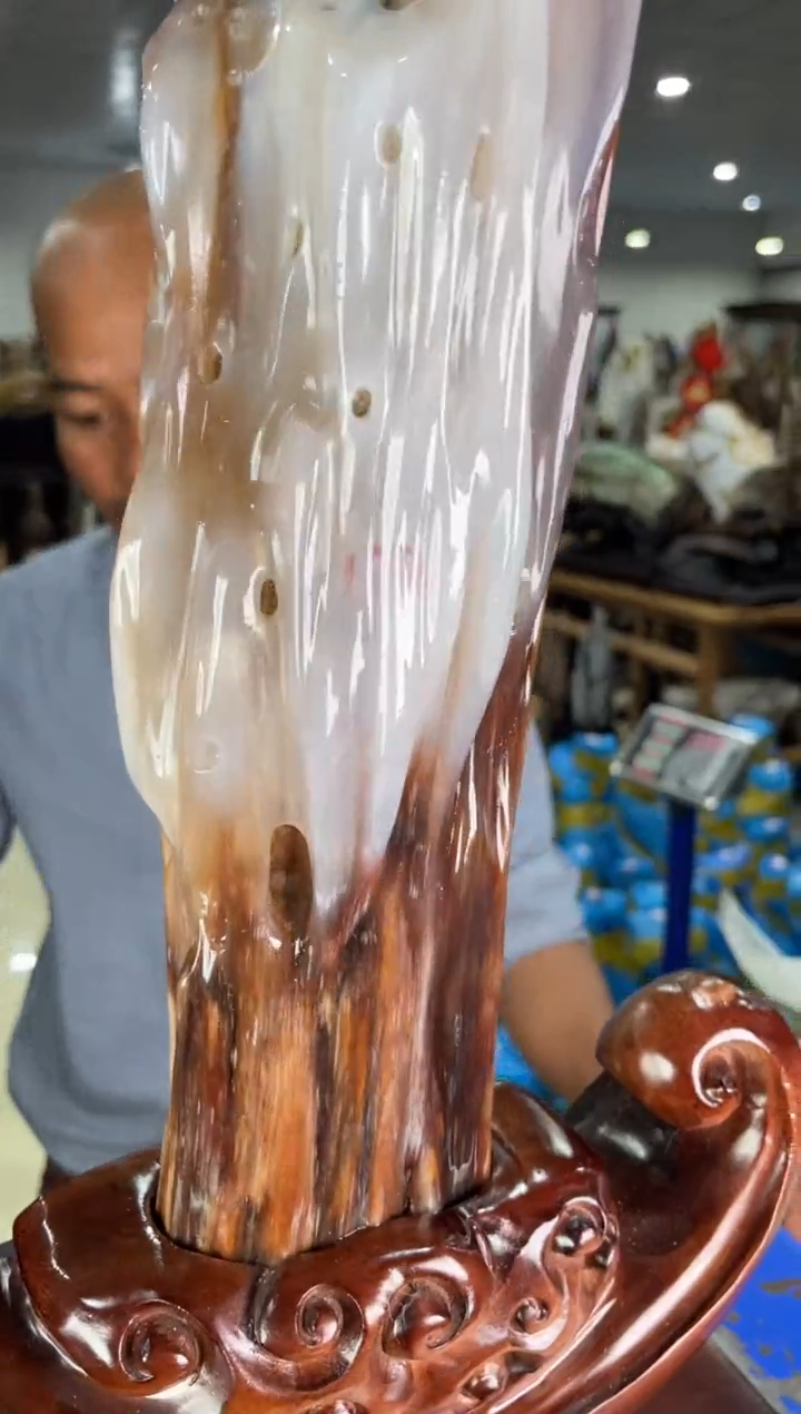 硅化玉未镶嵌摆件44