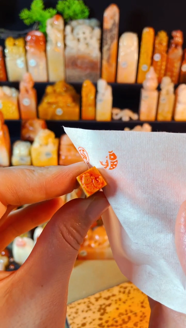 【闪购商品】巴林石印石手工篆刻《福鱼》