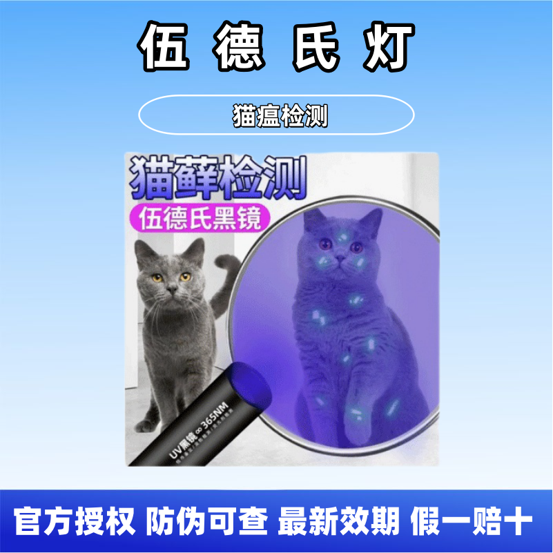 伍德氏灯照猫藓尿手电筒紫外线荧光剂UV固化美甲笔验钞紫光灯专用