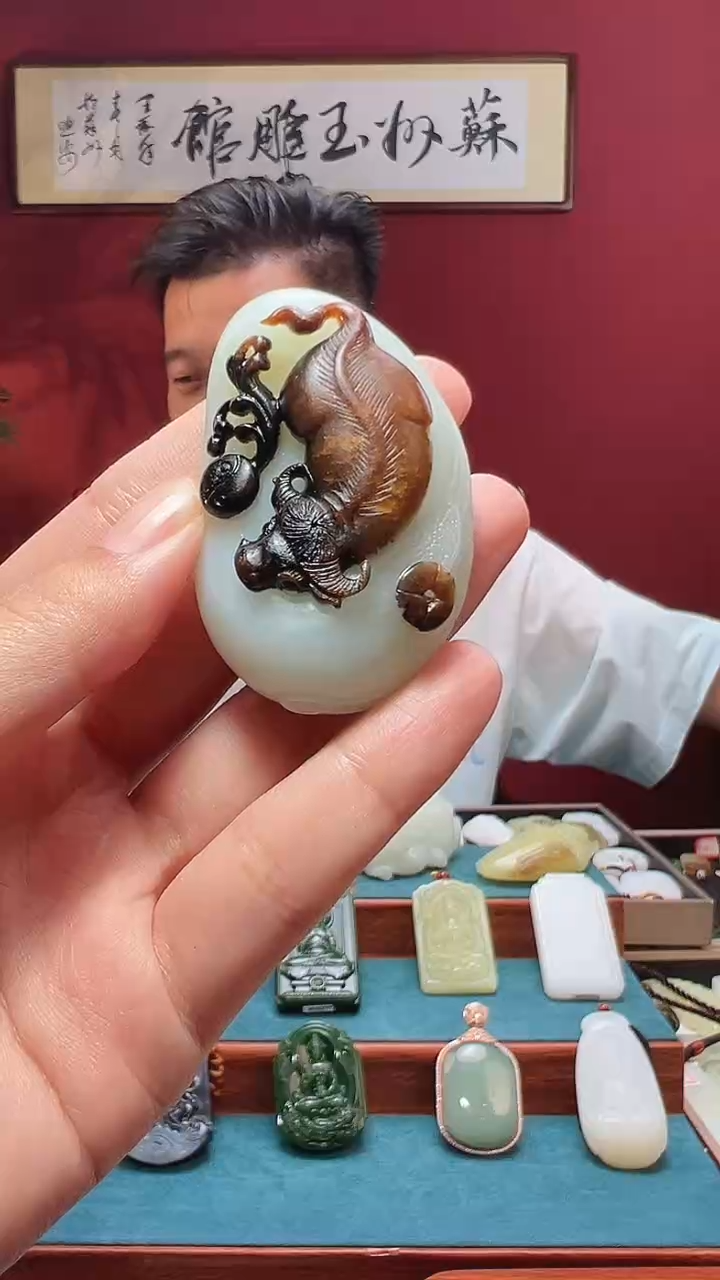 吊坠(不含链)未镶嵌和田玉38