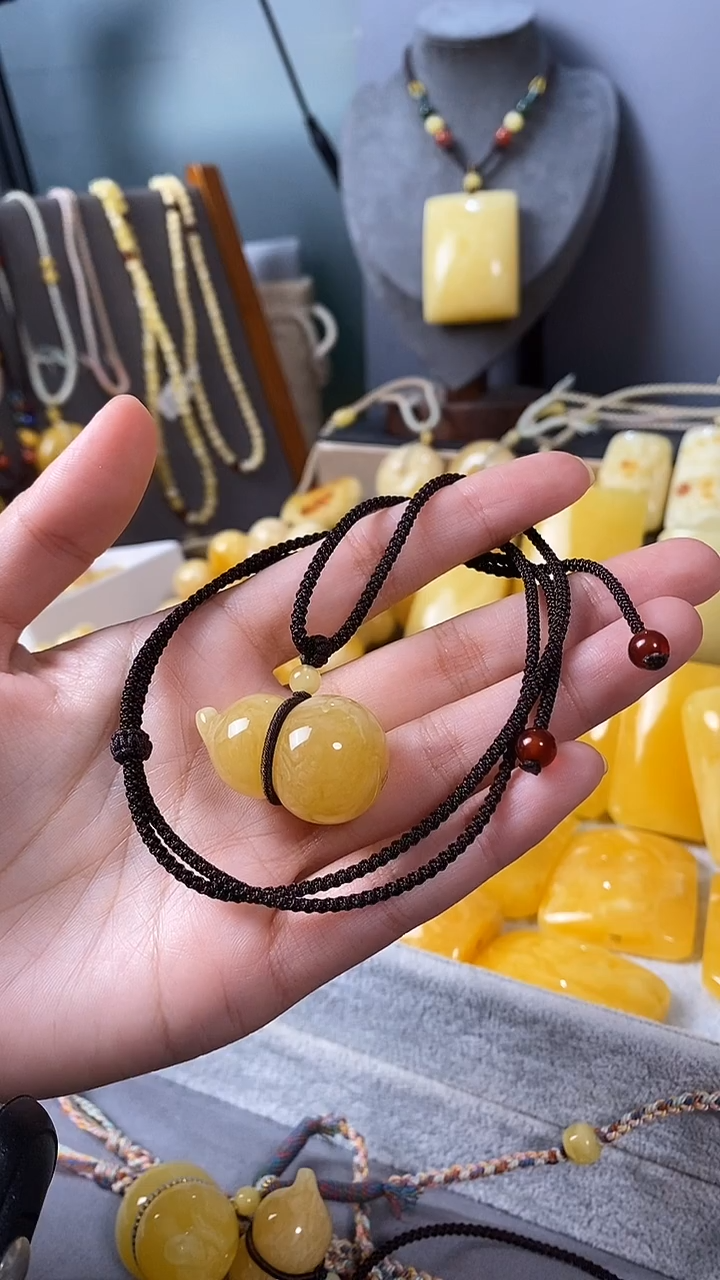 未镶嵌绿松石吊坠链葫芦吊坠