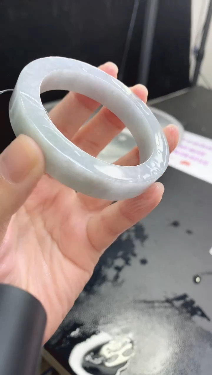 【闪购商品】定制翡翠手镯未镶嵌37 56-58正