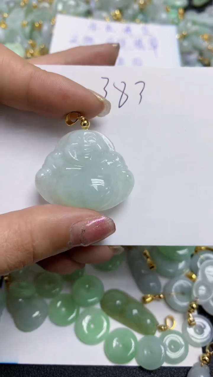 【闪购商品】翡翠颈饰合金天然翡翠A货