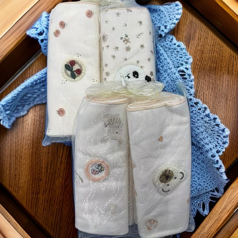 【刺绣包单】 85*85婴幼儿婴儿新生儿包巾包单刺绣