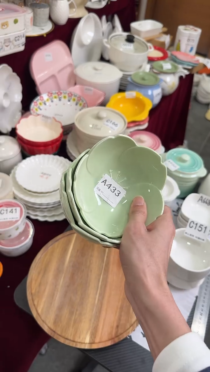 摆件陶A433-3个   库存微瑕陶瓷餐具