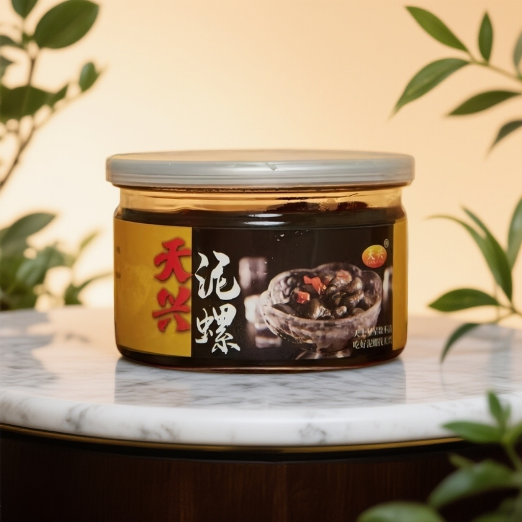 天兴大号吐沙冷水泥螺肉质紧实口感鲜脆开罐即食丹东特产生腌海鲜