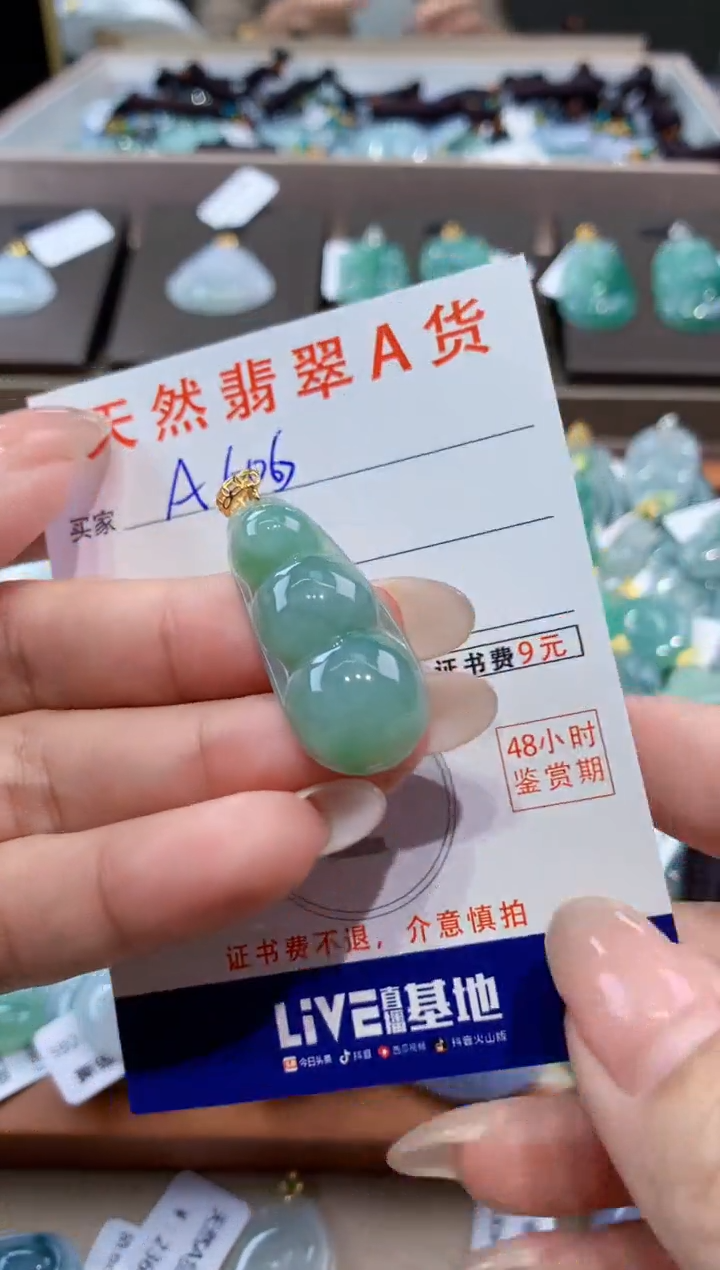 颈饰未镶嵌翡翠天然缅甸翡翠A货挂件 