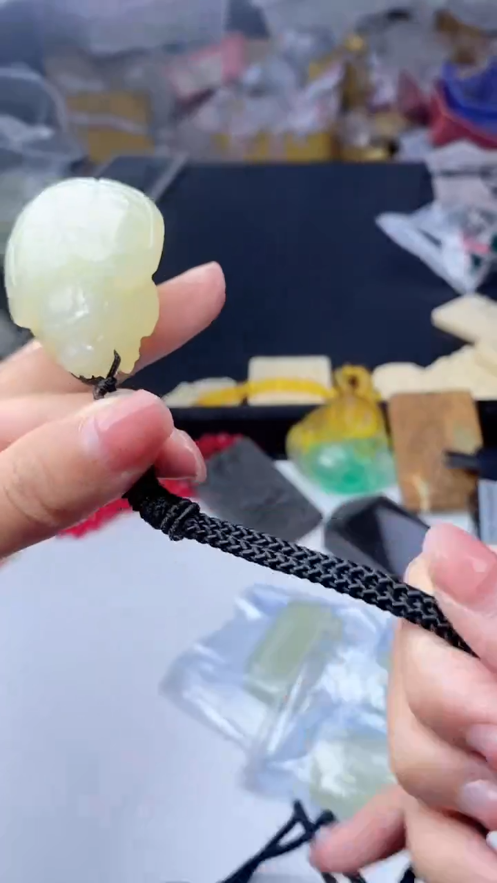 和田玉未镶嵌颈饰所见即所得  128  龙龟