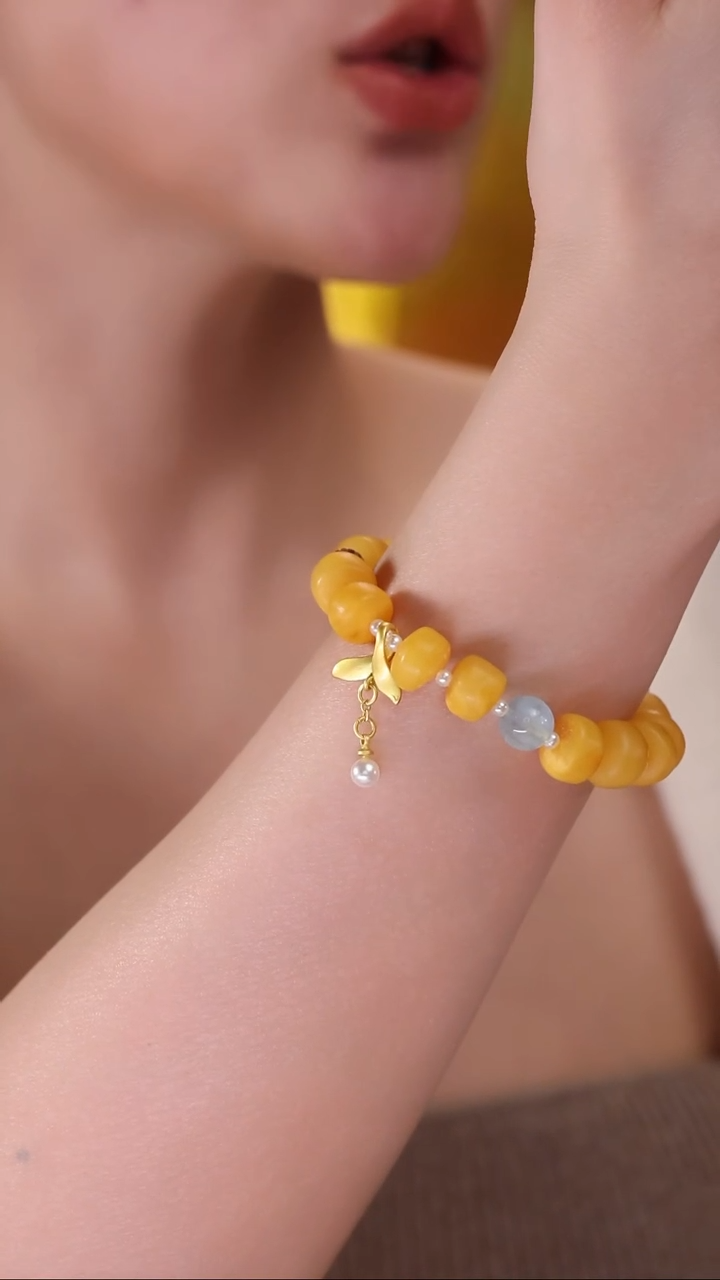 【闪购商品】蜜蜡手链未镶嵌019蜜蜡