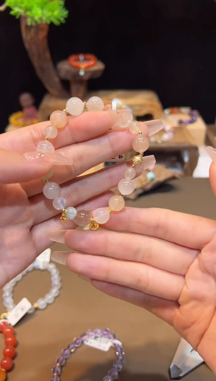 水晶手链未镶嵌手饰@@