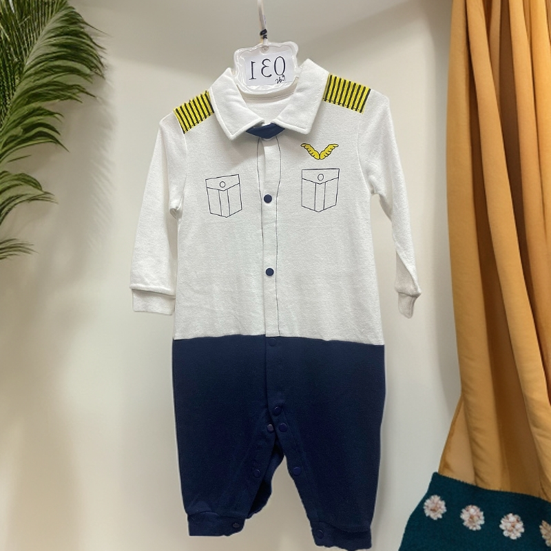 2025时尚幼童春季飞行员中开保暖舒适连体衣春秋