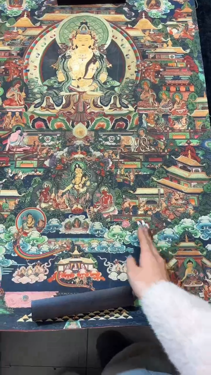 装裱画手绘唐卡藏艺阁 tk16092