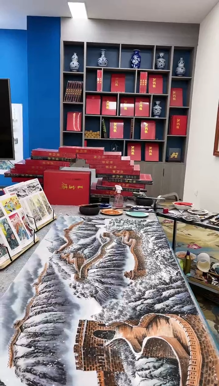 【闪购商品】国画张-现场创作小六尺山水/无框/W