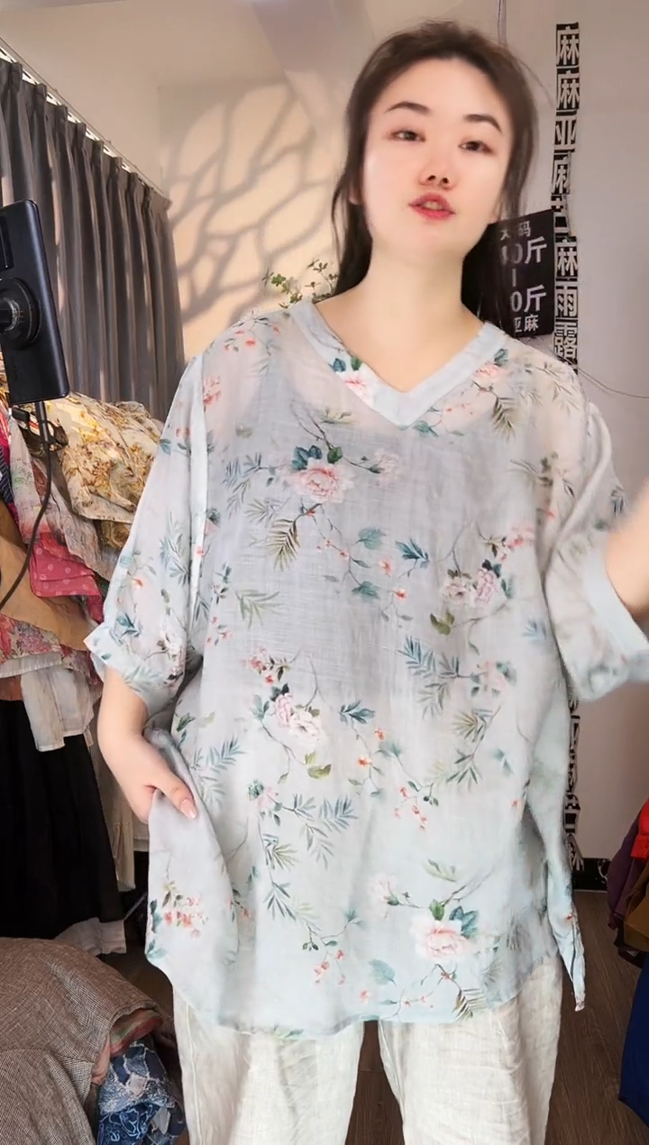 亚麻汉麻苎麻大码女装系列。140斤-250斤