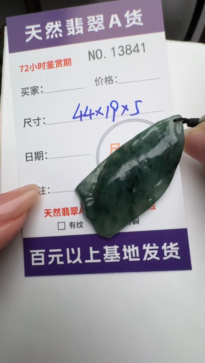 【闪购商品】翡翠颈饰未镶嵌原石13841