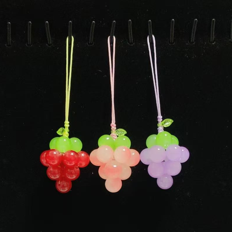 琉璃葡萄 挂件  手工DIY材料包