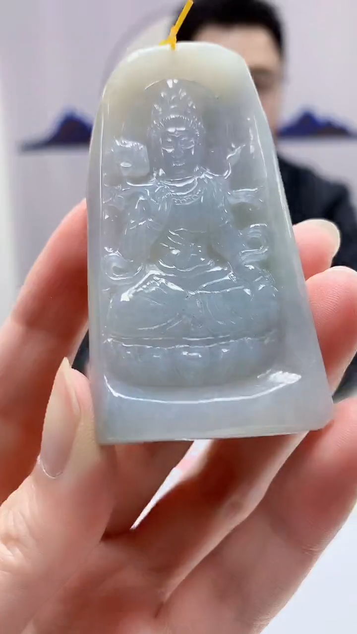 【闪购商品】定制翡翠未镶嵌5153zm-毛货挂件31人物