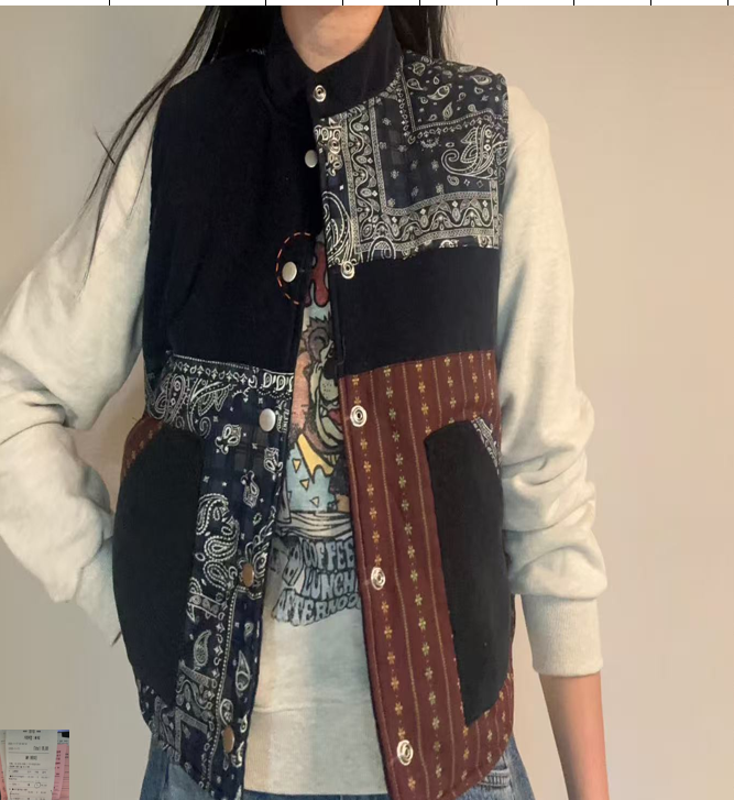 韩国正品/不支持退换/JT/拼色棉马甲/1122/44