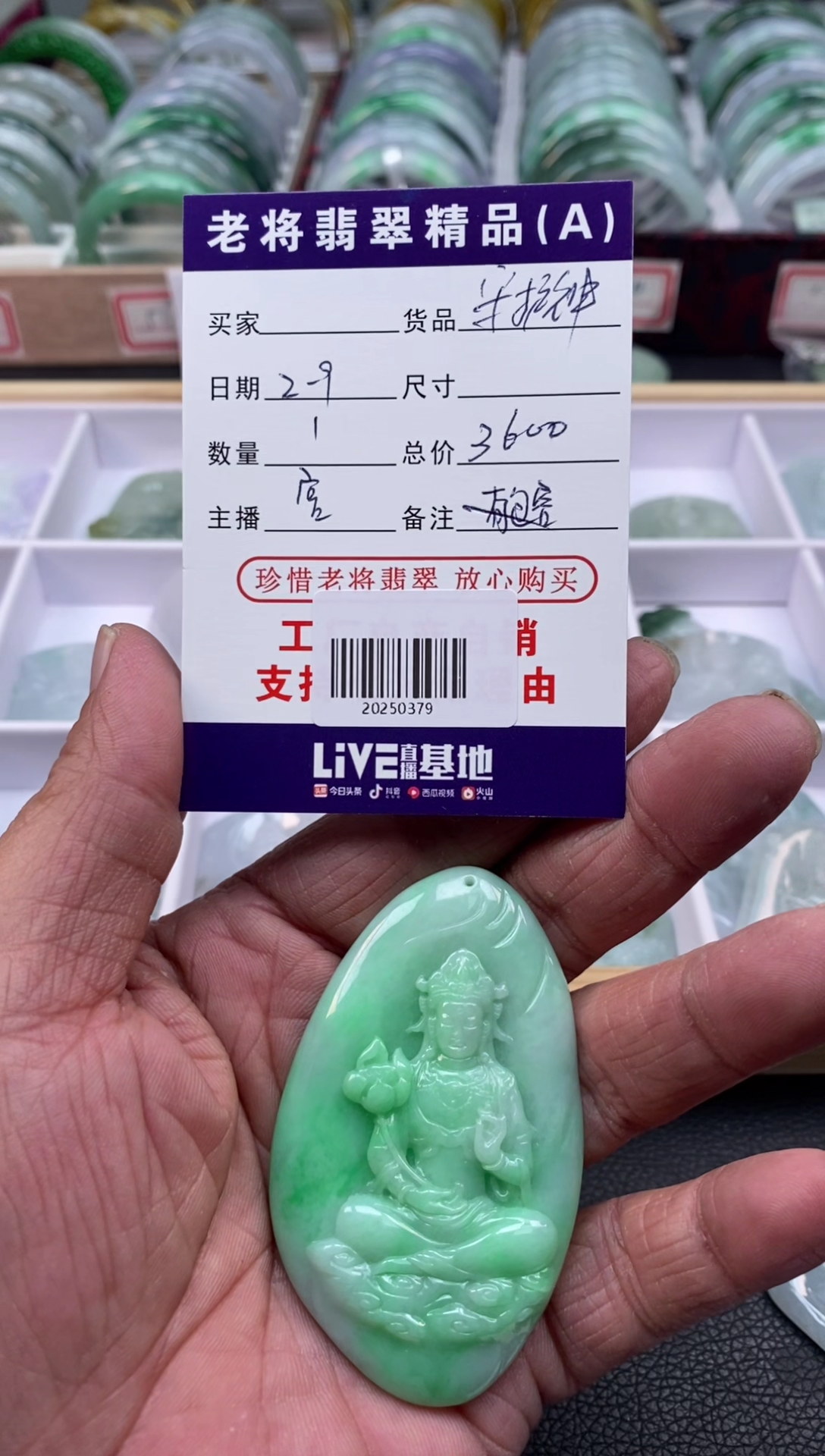【闪购商品】翡翠颈饰未镶嵌//20250379