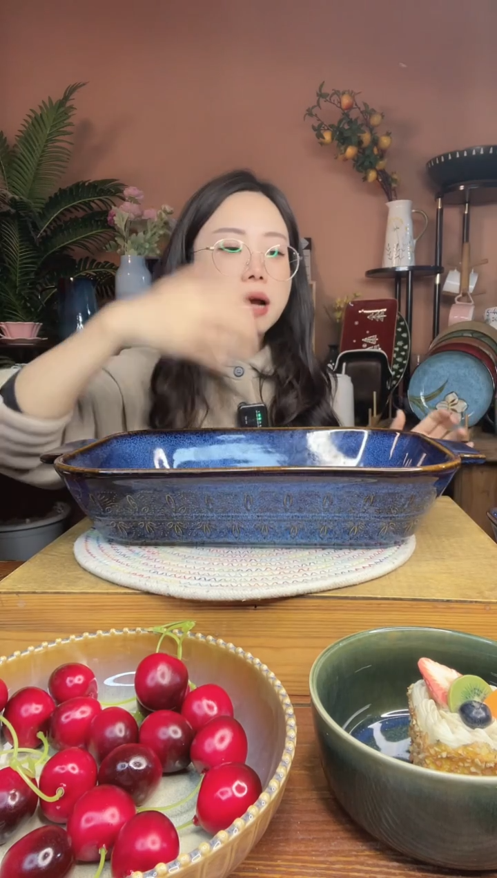 陶瓷14英寸浮雕超大烤盘 微瑕疵