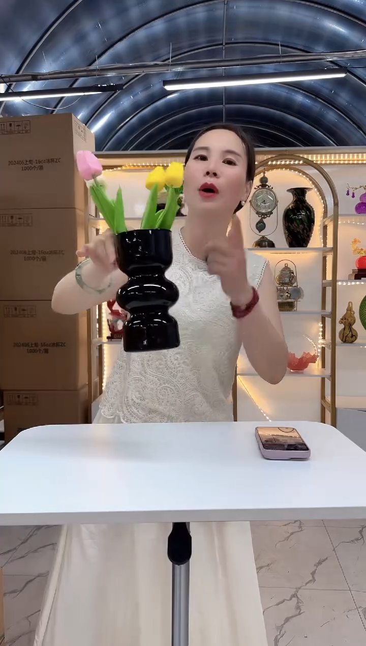 琉璃手工艺品花瓶花器A-7