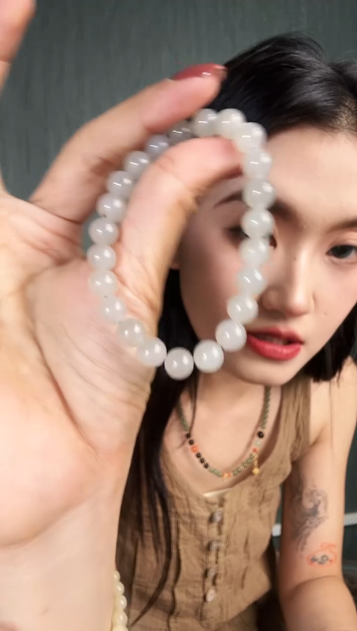 手串未镶嵌和田玉烟紫和田单圈