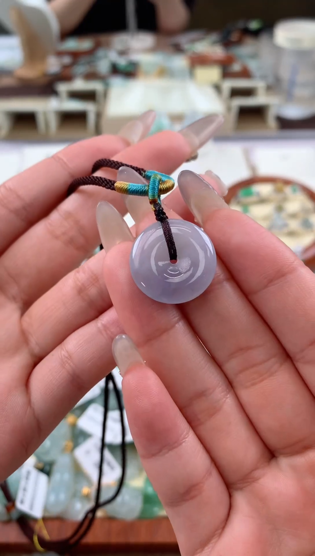 【闪购商品】翡翠颈饰未镶嵌 天然A货翡翠挂件