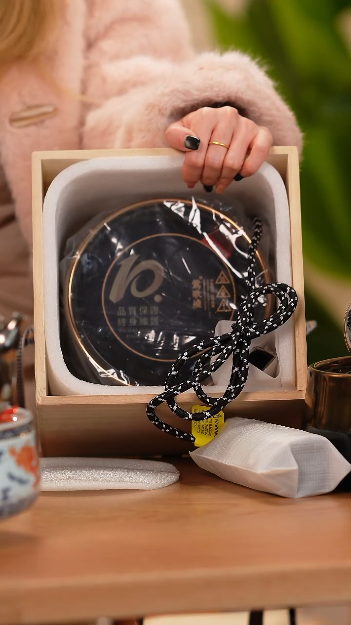 陶瓷琳*莺歌烧黑金修竹电陶炉捡漏